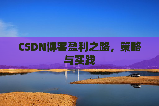 CSDN博客盈利之路，策略与实践